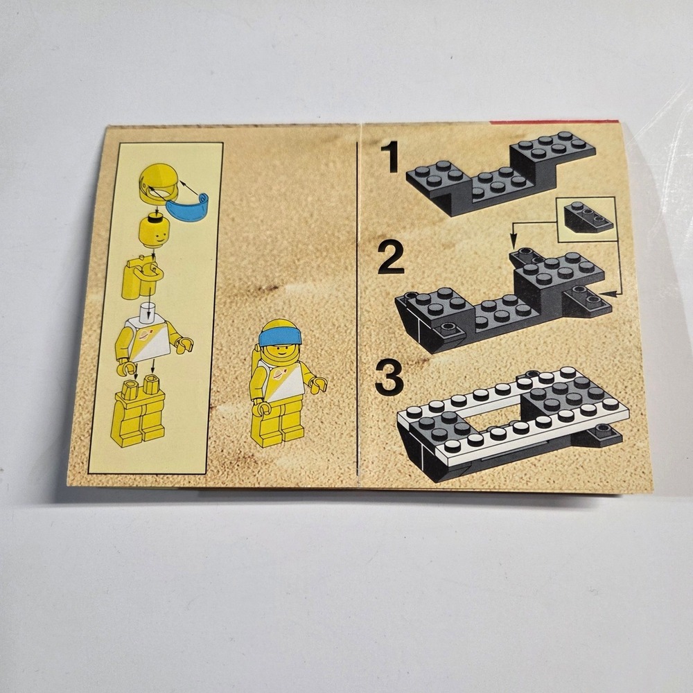 LEGO Instructions Manual Space 6850 Auxiliary Patroller Legoland Vintage White - Picture 2 of 2